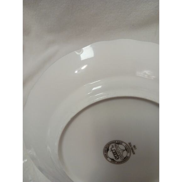 Epoch MORNING ROSE Dinner Plate Floral Roses Green trim Replacement Grannycore - Picture 15 of 16